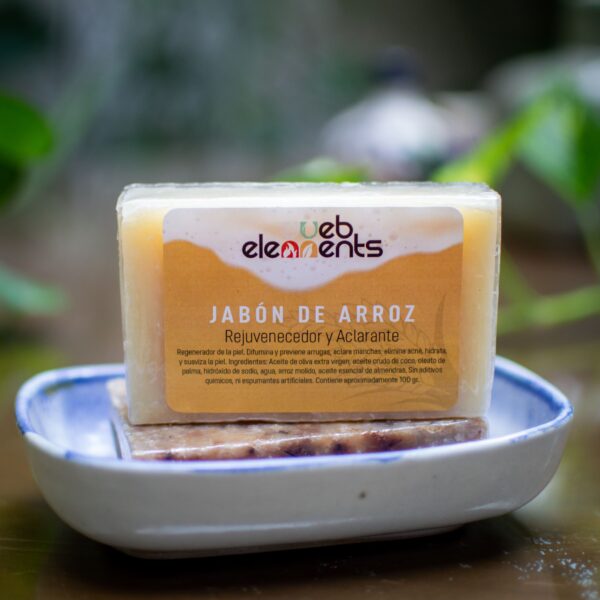 jabón facial de arroz