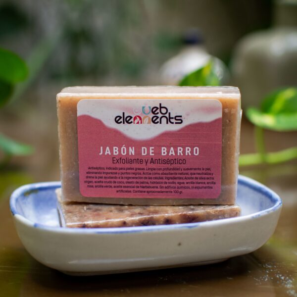 jabón facial de barro